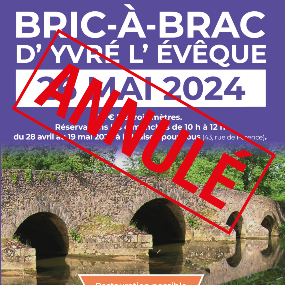 ANNULATION DU BRIC A BRAC 2024