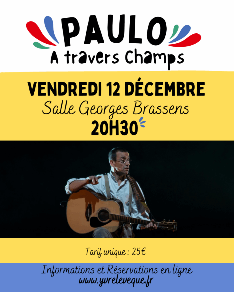 Affiche Paulo A travers Champ - spectacle humour