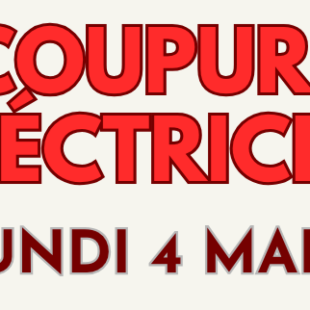 Coupure de courant pour travaux