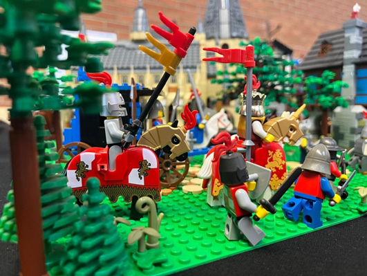 photo de chevaliers en lego
