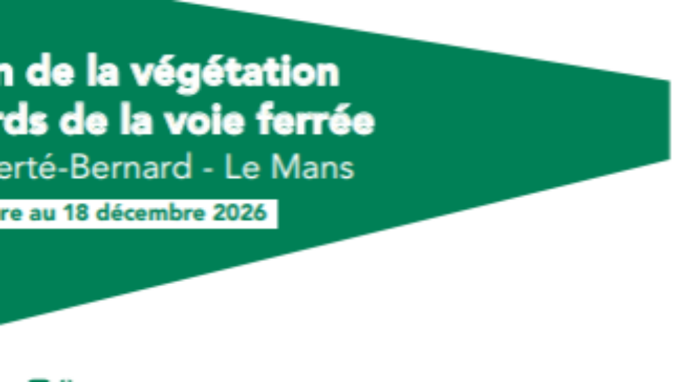 Travaux d’entretien de la végétation aux abords de la voie ferrée